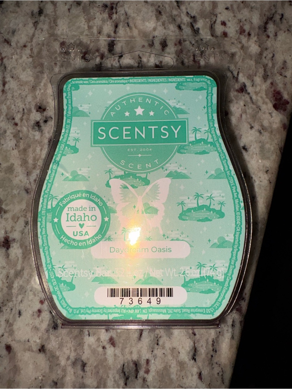 Scentsy Daydream Oasis Wax Bar - Mint Green